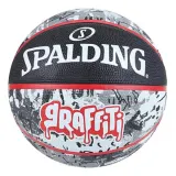Мяч баскетбольный Spalding Black Red Graffiti — фото 1