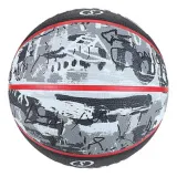 Мяч баскетбольный Spalding Black Red Graffiti — фото 2