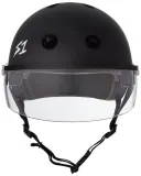 Шлем S-One Lifer Visor чёрный матовый с козырьком — фото 2