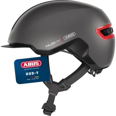 Шлем велосипедный Abus Hud-Y темно-серый