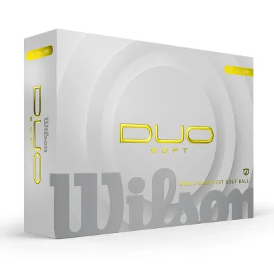 Мячи для гольфа Wilson Duo Soft, 12 штук, Жёлтый