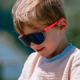 Детские солнцезащитные очки Julbo Fury Mini серо-оранжевые — фото 4