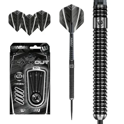 Дротики для дартса Winmau Blackout со стальным наконечником
