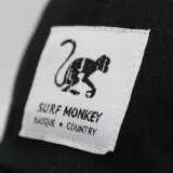 Surf Monkey Кепка бейсболка хлопковая без каркаса (черная) — фото 3