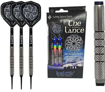 Дротики для дартса Keltik The Lance Soft Tip 18 г, 80% вольфрама