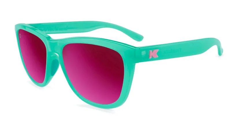 Солнцезащитные очки для взрослых Knockaround, категория 3, поляризация, Aquamarine