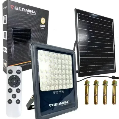 Светодиодный прожектор на солнечной батарее Germina Gemini 200 Вт с пультом