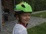 Шлем велосипедный детский Pro Sport Lights Dino XS 46-51 см, светло-зеленый — фото 6