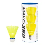 Воланы нейлоновые Yonex Mavis 350 жёлтые, средняя скорость, 3 шт — фото 5