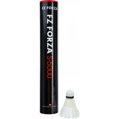 Воланы перьевые для бадминтона FZ Forza S-5000, скорость 78, туба 12 шт