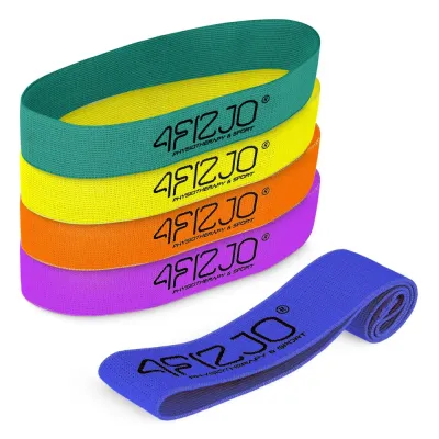Набор из 5 тканевых резиновых петель для упражнений 4FIZJO FLEX BAND