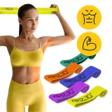 Набор из 5 тканевых резиновых петель для упражнений 4FIZJO FLEX BAND — фото 4