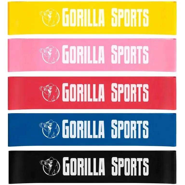 Набор из 5 резиновых петель Gorilla Sports 50 см
