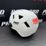 Pro Sport Lights Шлем для скоростного электровелосипеда с визором и накладками на уши, белый — фото 7