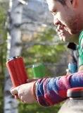 Термокружка для кофе Lifeventure Thermal Mug матовая красная — фото 3