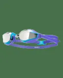Очки для плавания стартовые TYR Stealth-X Mirrored синие с белым — фото 5