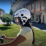 Шлем Visor T'nB с козырьком, размер M (окружность головы 54-58 см), белый — фото 4