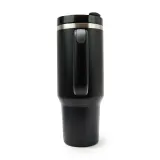 Термокружка Eurocatch Tumbler 1.2 л с ручкой, для посудомоечной машины, чёрная — фото 2
