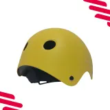 Pro Sport Lights Шлем велосипедный детский, желтый, для катания на скейтборде — фото 4