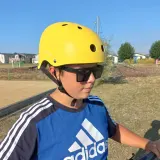 Pro Sport Lights Шлем велосипедный детский, желтый, для катания на скейтборде — фото 6