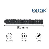 Дротики для дартса Keltik Corvin 20 г Black, 90 процентов вольфрама — фото 3