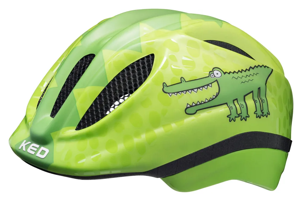 Шлем детский KED Meggy II Trend, Green Croco Glossy