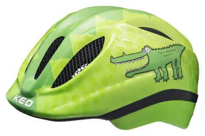 Шлем детский KED Meggy II Trend, Green Croco Glossy