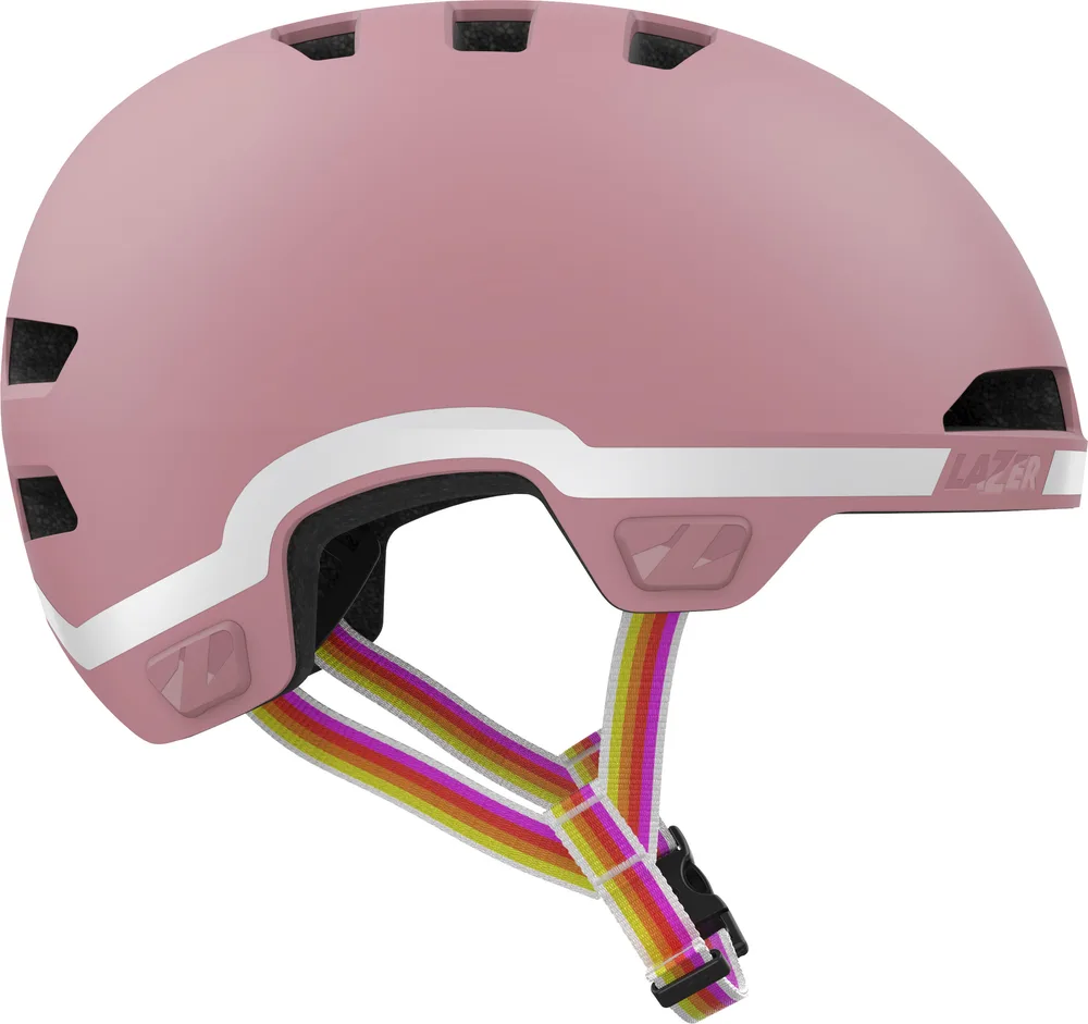 Шлем велосипедный детский Lazer Maze Jr KinetiCore GoFluo Edition розовый