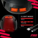 Шлем велосипедный Pro Sport Lights Speed Pedelec NTA 8776 матовый черный размер M — фото 6
