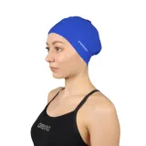 Indigo Sports Шапочка для плавания силиконовая для длинных волос INDIGO, Синий — фото 3