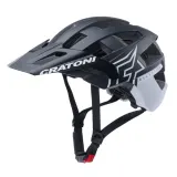 Шлем велосипедный Cratoni AllSet Pro черный/белый матовый — фото 2