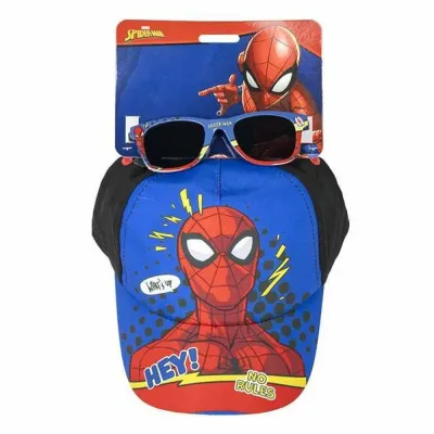 Spiderman Комплект кепка и солнцезащитные очки Человек-паук, синий