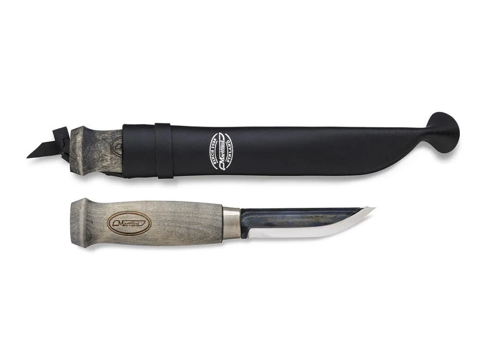 Нож фински Marttiini Black Lumberjack Steel 127019 с клинком из углеродистой стали