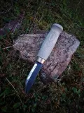 Нож фински Marttiini Black Lumberjack Steel 127019 с клинком из углеродистой стали — фото 3