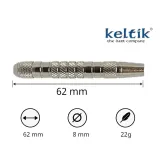 Дротики для дартса со стальным наконечником Keltik Taranis, 22 г — фото 4