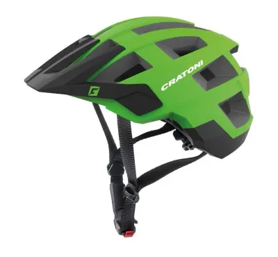 Велосипедный шлем Cratoni AllSet неоново-зелёный с чёрным матовый
