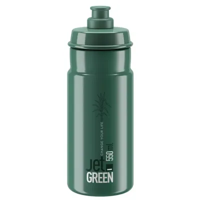 Фляга велосипедная Elite Jet 550 мл, 550 ml, Зелёный