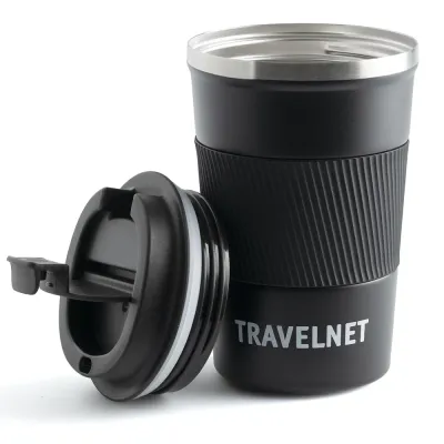 Термокружка Travelnet To Go 380 мл чёрная