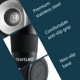 Термокружка Travelnet To Go 380 мл чёрная — фото 7