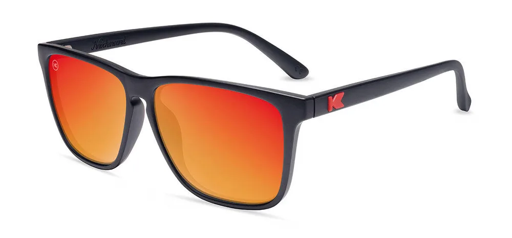 Солнцезащитные очки Knockaround Fast Lanes чёрно-красные