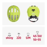 Детский велосипедный шлем Abus Smiley 3.0, глянцевый жёлтый — фото 5