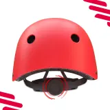 Детский велосипедный шлем Pro Sport Lights Skate, красный — фото 5
