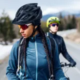 Велосипедный шлем MTB Wozinsky с USB-фонарём, чёрный, размер M — фото 7