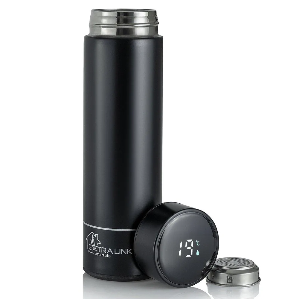 Термос с LED-дисплеем Extralink Smart Travel Mug черный