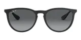 Солнцезащитные очки Ray-Ban Erika матовые чёрные — фото 2