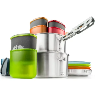 Набор посуды GSI Outdoors Glacier Stainless Camper