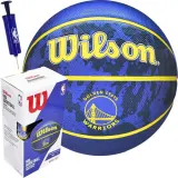 Мяч баскетбольный Wilson NBA Golden State Warriors с насосом и коробкой — фото 2