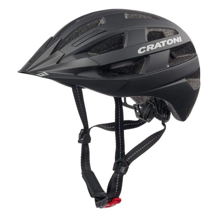 Велосипедный шлем Cratoni Velo-X, чёрный матовый, размер XXL