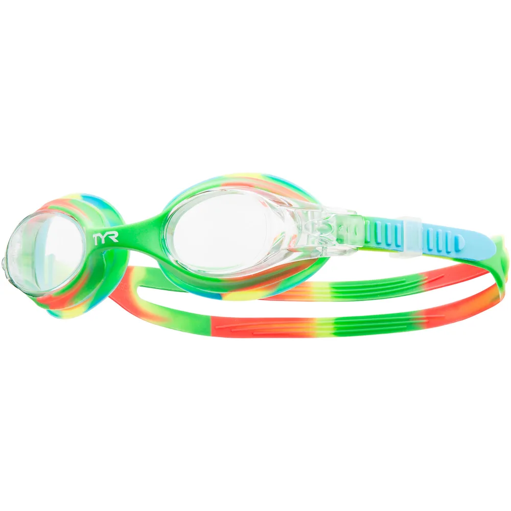 Очки для плавания детские TYR Swimple Tie Dye, Junior, Зелёный