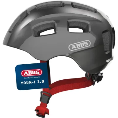 Детский и подростковый велосипедный шлем Abus Youn-I 2.0 серый